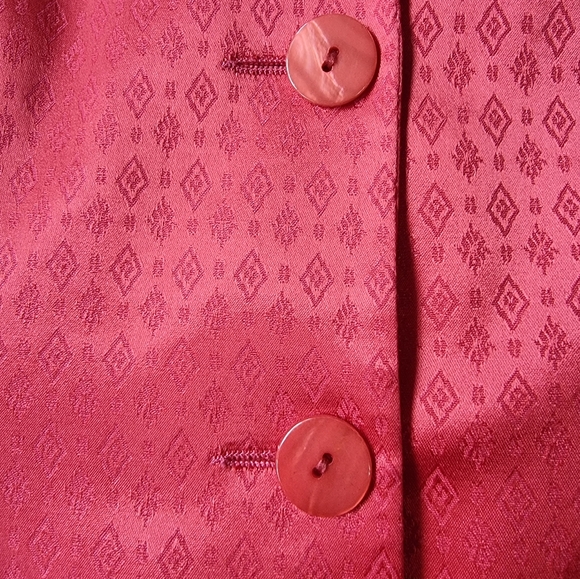 Avant Made In Italy Silky Red Lined Blazer Jacket - Picture 3 of 9